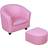 Homcom Kids Mini Sofa Children Armchair with Ottoman