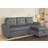 Fairmont Park Simba Grey Sofa 204cm 5 Seater