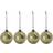 House Doctor Chosen Gold Christmas Tree Ornament 8cm 4pcs