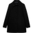 Mango Straight Button Coat - Black