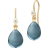 Julie Sandlau Prima Ballerina Earrings - Gold/London Blue/Transparent