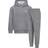 Nike Little Kid's Jordan MJ Brooklyn Fleece Pullover Hoodie Set 2-piece - Carbon Heather (85D326-GEH)