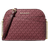 Michael Kors Jet Set Travel Medium Signature Logo Dome Crossbody Bag - Oxblood