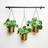 Ivyline Linear Hanging Planters L20 x W81 x H90 cm Gold