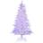 Costway White Hinged Snow Flocked Pe Christmas Tree 182.9cm