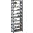 vidaXL 10-Tier Grey 54 x 28 x 158 cm Shoe Rack