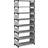 vidaXL 8-Tier Grey 54 x 28 x 124 cm Shoe Rack