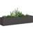 vidaXL Odlingslåda Svart 200 x 40 x 40 cm Kallvalsat Stål 40x400x40cm