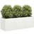 vidaXL Planter White 120 x 40 x 40 cm Cold-rolled Steel