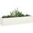 vidaXL Plantekasse Hvid 200 x 40 x 40 cm Koldvalset Stål Plantekasse