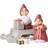 Klarborg Josefine & Oliver with Sled and Gifts Red Julepynt 13cm 2stk