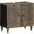 vidaXL Bathroom Sink Cabinet 62x33x58 cm Solid Wood Mango