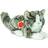 Hermann Teddy Cat Lying Grey 20cm 90691