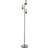 firstchoicelighting Standing Light Chrome/Smoke Floor Lamp 163cm