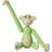 Kay Bojesen Monkey Cat Mini Light Green Prydnadsfigur 9.5cm