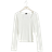 Gina Tricot Bluse Agnes 16981 Weiß Slim Fit