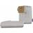 Panda 100% Bamboo Bedding Fitted Pure EU Double Bed Sheet White
