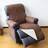 EasyLife Easylife Reversible Recliner Protector Brown/Beige Loose Armchair Cover Brown