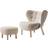&Tradition Little Petra VB1 Beige/Oak Fåtölj 75cm 2st