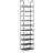 vidaXL 10-Tier Black 44 x 28 x 180 cm Shoe Rack