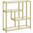 Vasagle 4-Tier Pale Gold/Transparent Book Shelf 103cm