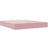 vidaXL Ottoman Bed Frame No Mattress Pink 200x200 cm Velvet