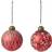 Speedtsberg Bauble With Leaves Red Julgranspynt 8cm
