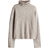 H&M Oversized Polo Neck Jumper - Light Beige Marl