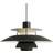 Louis Poulsen PH 5 Monochrome Black Pendant Lamp ∅ 50cm