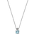 Christ Chain Necklace - White Gold/Topaz/Diamond