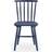 Dunelm Harvey Luxe Navy Kitchen Chair 85cm 2pcs