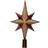 Decoris Peak Dark Red Julgranspynt 25.5cm