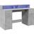 vidaXL Engineered Wood Concrete Gray Skrivbord 55x140cm