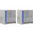 vidaXL Engineered Wood Concrete Gray Sängbord 34x43cm