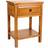 Alexandra House Living Nightstand Brown Bedside Table 36x45cm