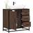 vidaXL Bathroom Sink Cabinet Brown Oak 65x33x60 cm