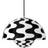 &Tradition Flowerpot VP7 Black/White Pendant Lamp ∅ 37cm