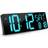 Beyond Time Digitalt LED Wi-Fi Ice Blue Väggklocka 42cm