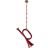Maileg Trumpet Red Julgranspynt 7.5cm