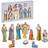 BigBuy Home Nativity Scene/Bethlehem Multicolored Decoration 12cm 10pcs