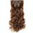 Curly Full Head Clip in Synthetic Hair Extension 20 inch #12 Light Brown 7-pack
