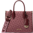 Michael Kors Mirella Small Metallic Logo Jacquard Crossbody Bag - Oxblood Mlti