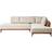 Beliani Myken Beige Soffa 260cm 2st 3-sits