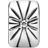 Pandora Sparkling Sunburst Clip Charm - Silver/Transparent
