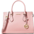Michael Kors Sheila Medium Faux Saffiano Leather Satchel - Powder Blush
