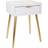 Alexandra House Living Nightstand Golden Bedside Table 39x47cm
