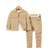 Shein Young Boy 2pcs/Set Casual Loose Long Sleeve Denim Jacket And Jeans Set