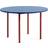 Hay Two-Colour Maroon Red-Blue Dining Table 120cm