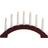 Konstsmide 3972-520 Matt Dark Red/White Adventsljusstake 38.7cm