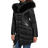 Guess Oxana Hooded Puffer Coat - Black